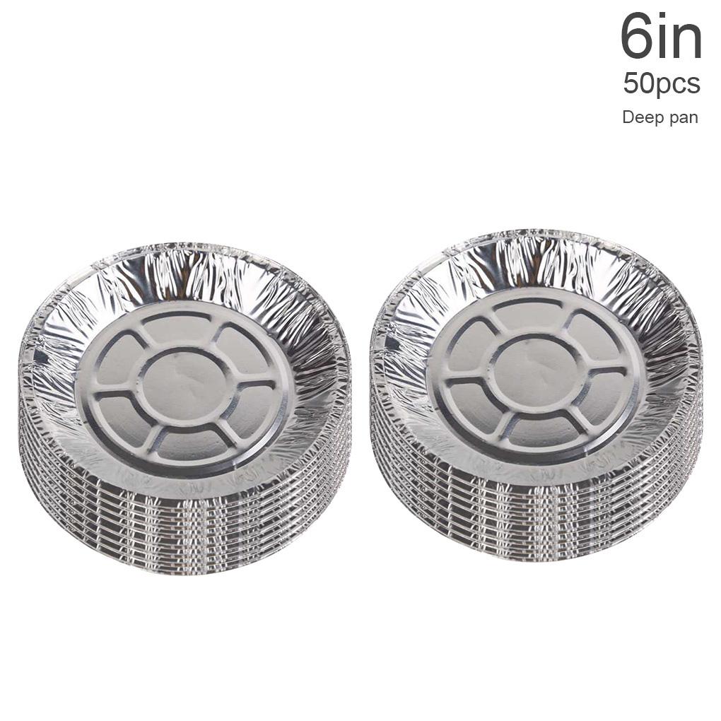 50 шт. Противни для выпечки с прозрачными крышками Подложка для фритюрницы для заморозки Пицца Хлебные лотки Контейнеры для разогрева Тарелки для пирогов Кухонная утварь