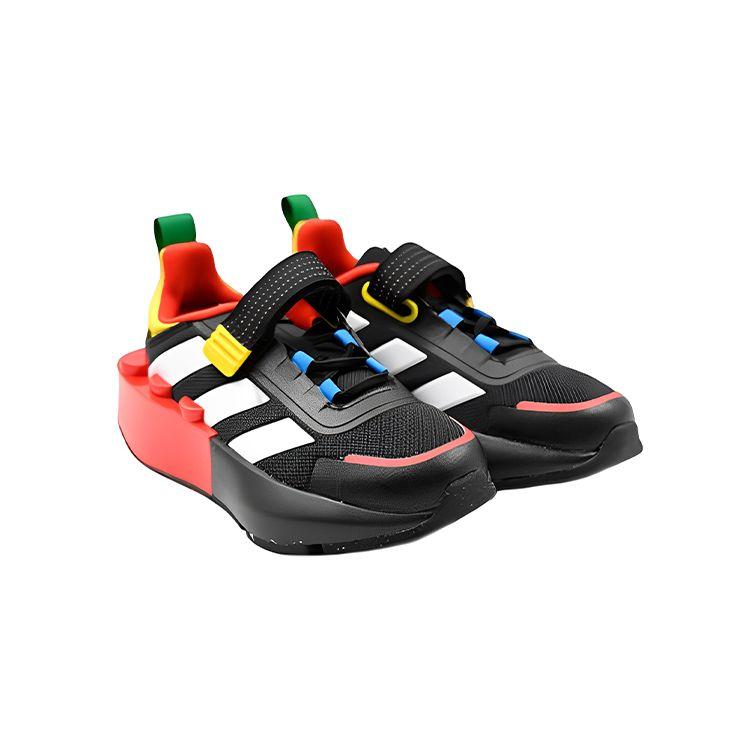 LEGO x adidas Tech Runner EL Кроссовки для маленьких детей Шокирующий синий Красный Детские кроссовки Облачно-белый HP5877