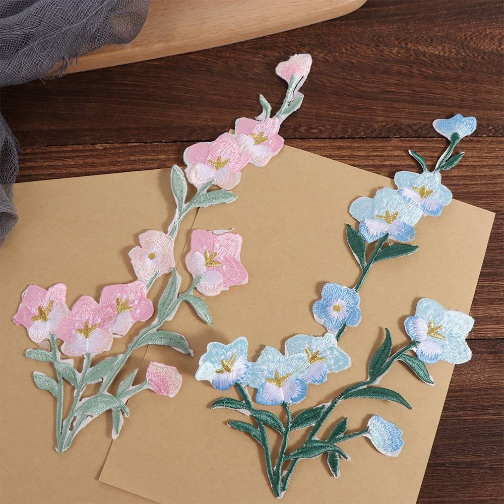 Iron on Clothing Applique Elegant Clothes Patches Flower Embroidered Patches Sewing