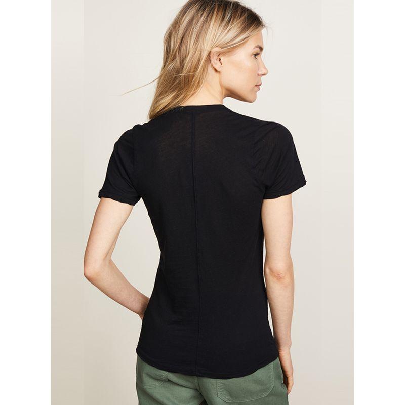 2025 Summer New V Neck Short Sleeve T-shirt Modal Cotton Ins Easiest for Match Pure Color Slimming Women's Shirt Elegant Fashion