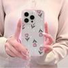 Прозрачный розовый чехол из ТПУ со свежим тюльпаном для iPhone 17 Pro Max 16 15 14 13 12 11 Pro 14 Plus, силиконовый ударопрочный мягкий чехол