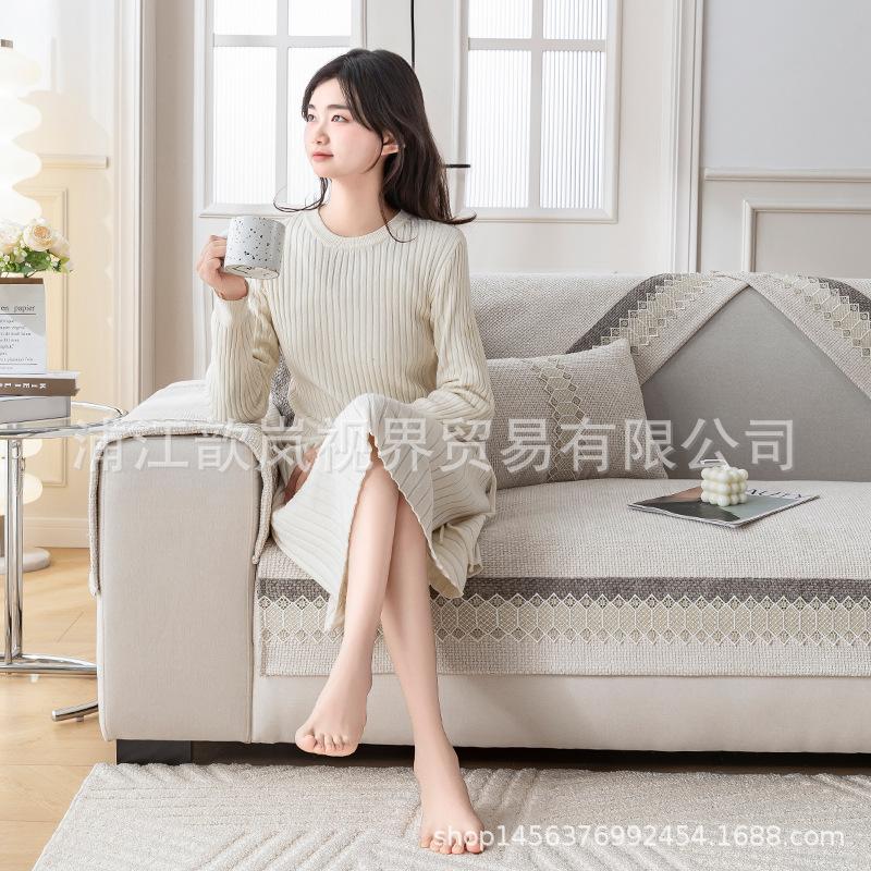 Sofa Cushion Universal In All Seasons  New Light Luxury High-End Non-Slip Seat Cushion Sofa Cover Cloth Towel
