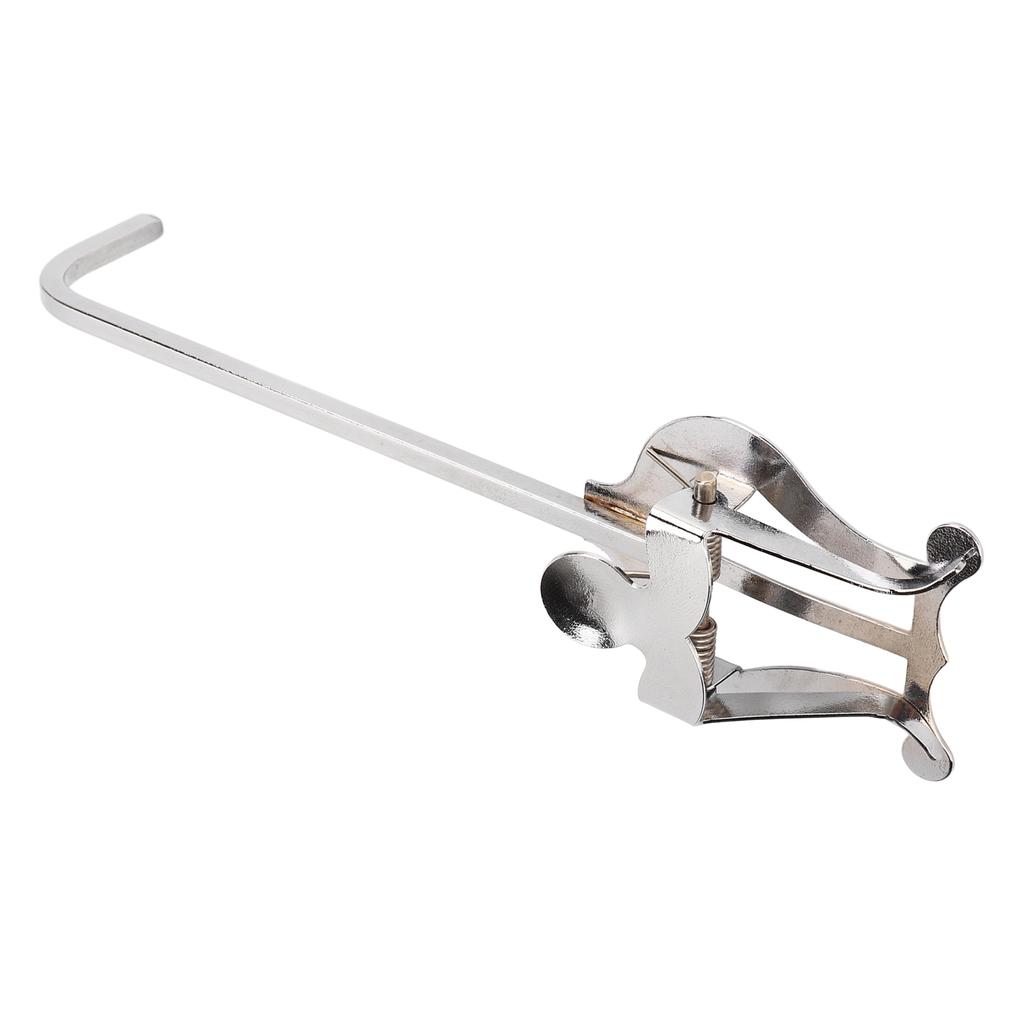 Saxophone Music Stand Clips Portable Elegant Metal Music Stand Page Holder for Music Page Silver