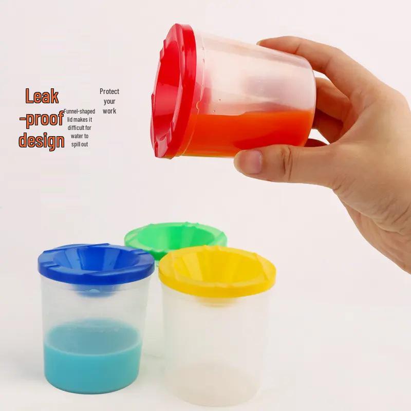 Детская палитра-стакан для мытья кистей для гуаши и акварели