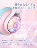 iClever Children's Headphones Bluetooth Headphones Cat Ear LED Light Up Wireless Kids Headphones with Volume Limit (74dB85dB94dB) 45H Playtime with