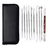10pcs Set Portable Metal Sculpture Kit Jewelry Decoration Wax Carving Tool Set