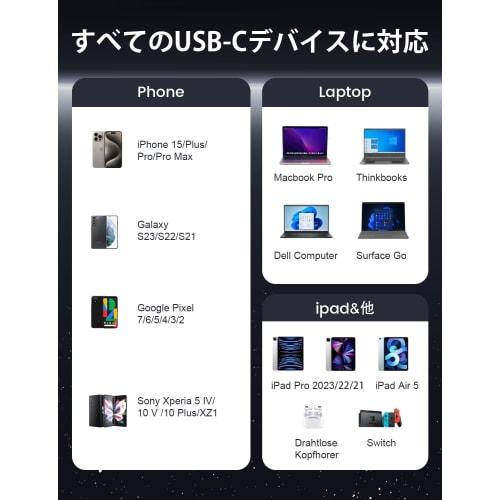 Кабель XAOSUN USB C 240 Вт 3 м сверхбыстрая зарядка совместим с зарядным кабелем USB Type C 2.0 мощностью 140 Вт 480 Мбит/с совместим с моделями типа C, такими как iPhone