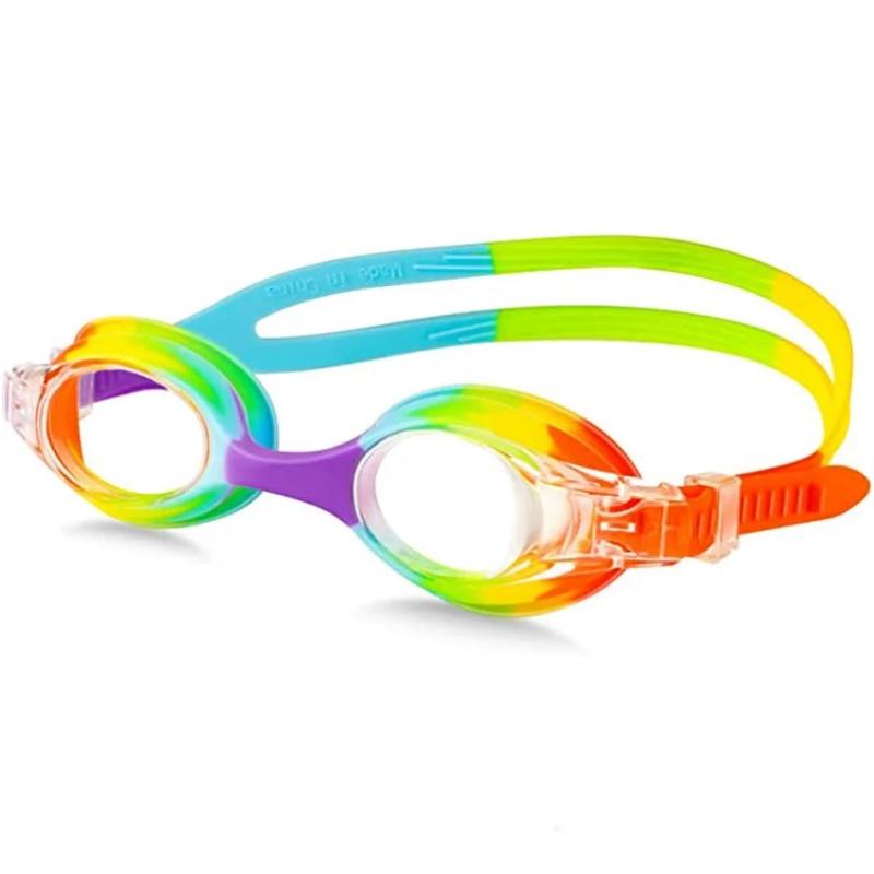 Детские очки для плавания HD Водонепроницаемые противотуманные гальванические очки Цветные линзы Очки Высококачественные регулируемые очки