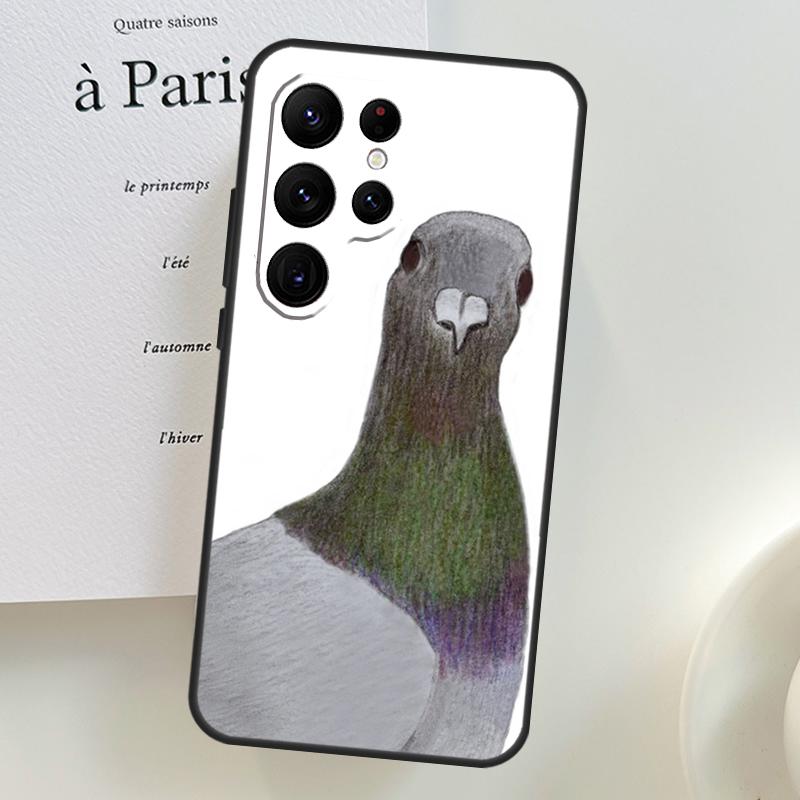 Чехол для телефона 'Голуби' для Samsung Galaxy S24 S25 Ultra S9 S10 S20 S21 S22 S23 Plus S24 FE Защитная оболочка