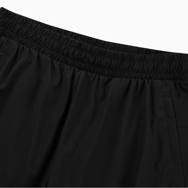 Skechers Однотонные спортивные брюки со средней посадкой, удобные, дышащие, прямого кроя, мужские, низ, Угольно-черные P224M014-0018
