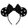 Pearls 3.3"Mouse Ears Headband 5‘’ Velvet Bow Hairband For Girls Festival Party Cosplay DIY Hair Accessories Women Gifts