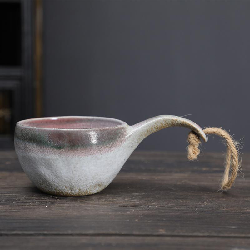 Керамическая ретро кофейная чашка Японская грубая керамика Посуда Креативная Суб Посуда для кемпинга на открытом воздухе Чашка
