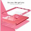Чехол для планшета для iPad 12/11/10-го A18 2026 A16 11 дюймов 10.2 Air4/5/6/7/8 Прозрачная акриловая задняя панель TPU Защитная крышка с держателем для карандаша