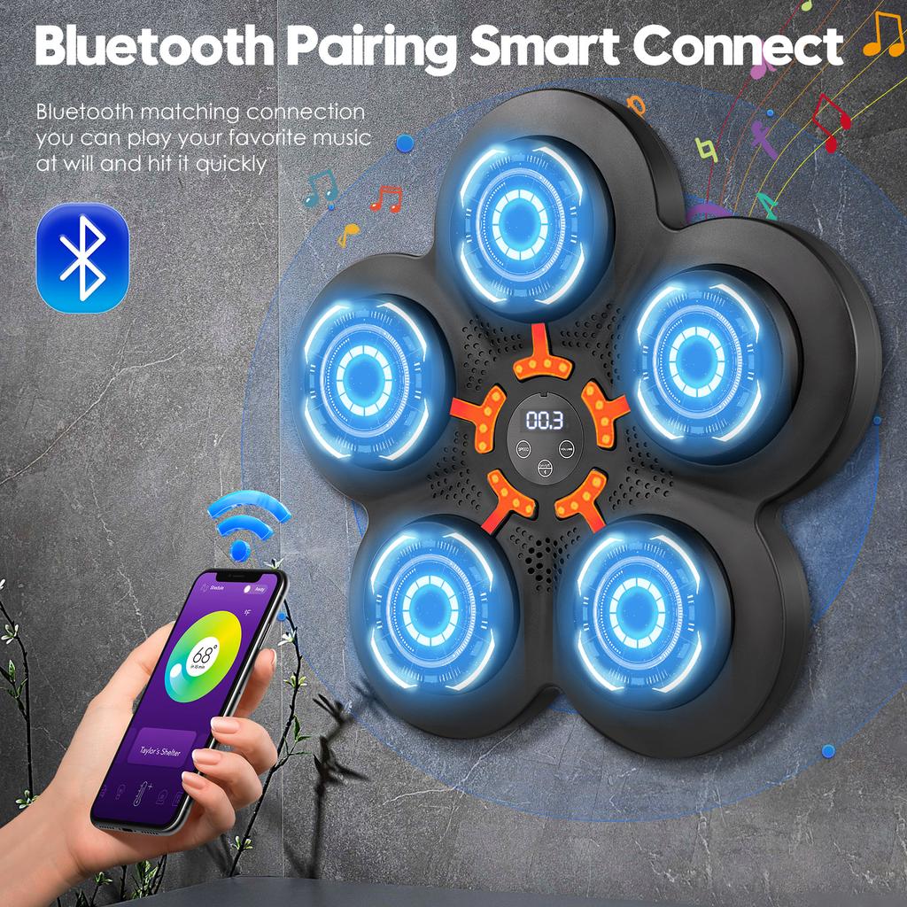 Музыкальный бокс-машина Музыкальный электронный бокс-бокс с настенной мишенью и 5 лампами и датчиком Bluetooth