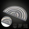 Protractor Angle Measuring Tool Electroplated Black Stainless Steel Woodworking Ruler