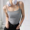 Women Bottoming Vest Sling Sleeveless Slim Fit Bottoming Tops Solid Color