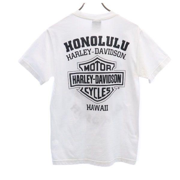 Harley Davidson Двусторонняя печать Футболка с коротким рукавом и круглым вырезом S Мужская Б/У