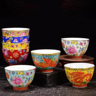 Керамическая чашка для чая Бутиковая чаша для чая Фарфоровый чайный сервиз ручной работы Чашка Посуда для напитков 100 мл