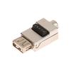 1 шт. Металлический корпус USB 2.0 Male Female для телефона, клавиатуры, мыши, Быстрая зарядка, Проводной разъем, Беспаечный штекер USB, Клемма для DIY-монтажа