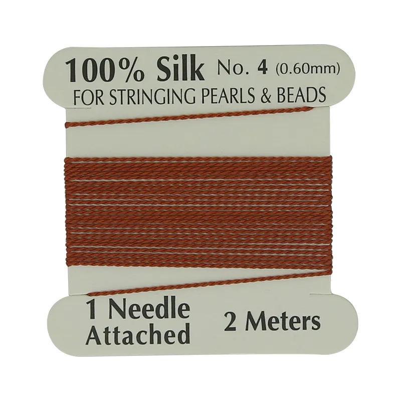 Silk Thread for Jewelry Making 0.6mm 2 Meters Multicolor Tear-Resistant Cord for Women DIY Bracelet Necklace Hobby Crafts
