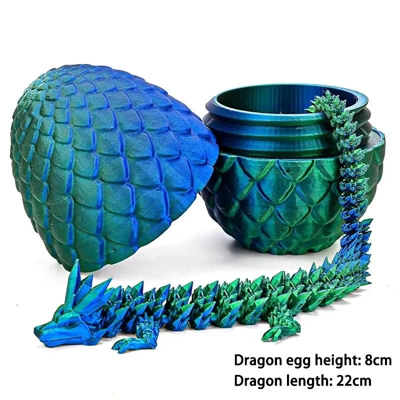 Креативный Декомпрессионный Драконье Яйцо Хамелеон Маятник 3D Печать Полный Набор Подарков Красочный Набор Игрушки Красочное Украшение