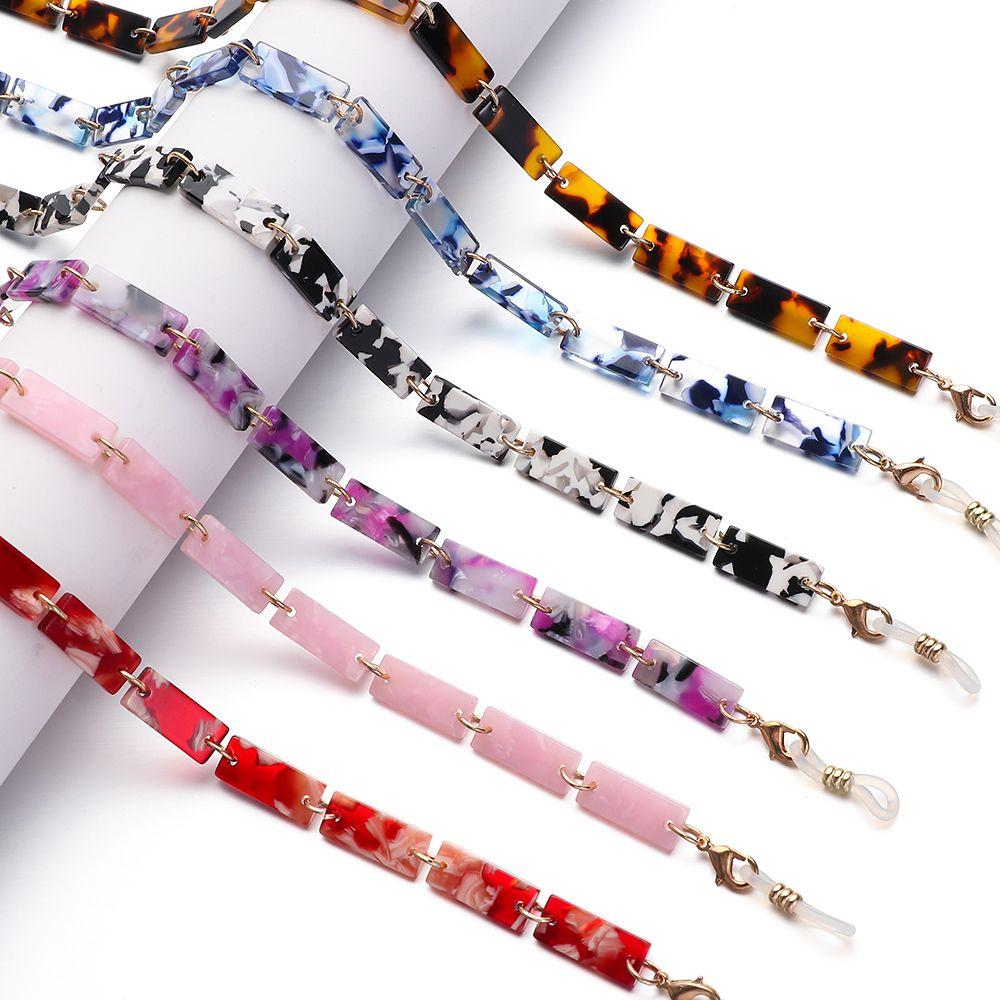 Acrylic Mask Chain Glasses Lanyard Around Neck Tortoise Mask Holder Sunglasses Chains for Women
