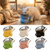 Миска с защитой шеи из нержавеющей стали, съемная, наклонная, для корма, милая приподнятая миска для кошек, Кошки