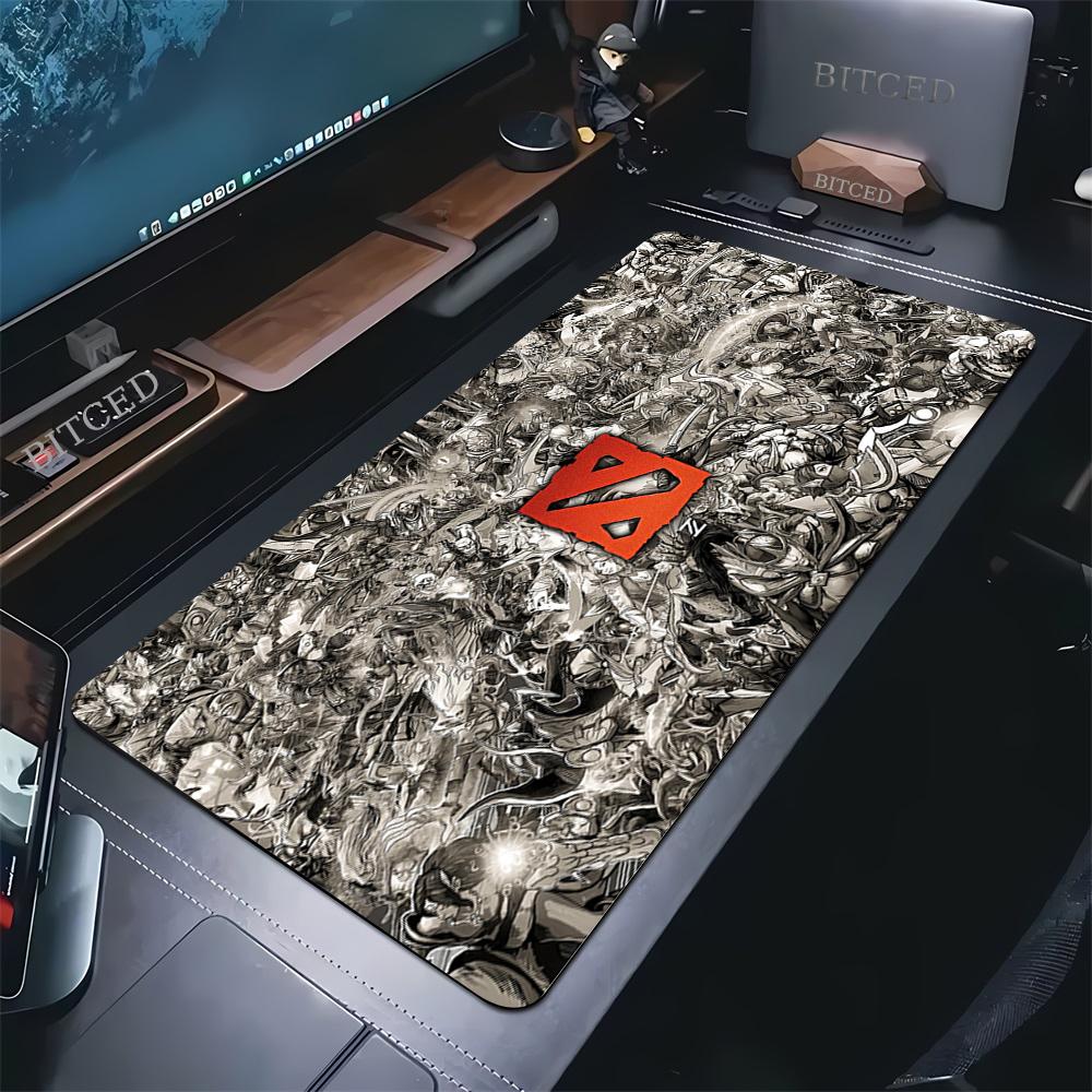 XXL Коврик для мыши игры DOTA Расширенный коврик для мыши Офисные компьютерные аксессуары Прочный настольный коврик Противоскользящая резиновая ткань Клавиатурные коврики