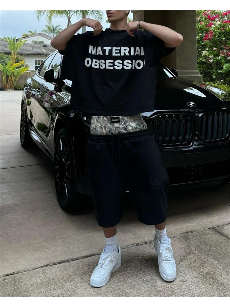 Американский новый стиль Harajuku камуфляжные шорты с двойным верхом для мужчин и женщин в стиле хип-хоп с высокой талией уличные спортивные хлопковые брюки