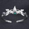 Vintage Baroque Green Crystal Tiaras Crown Princess Queen Diadems Wedding Bridal Hair Accessories Party Prom Hair Jewelry