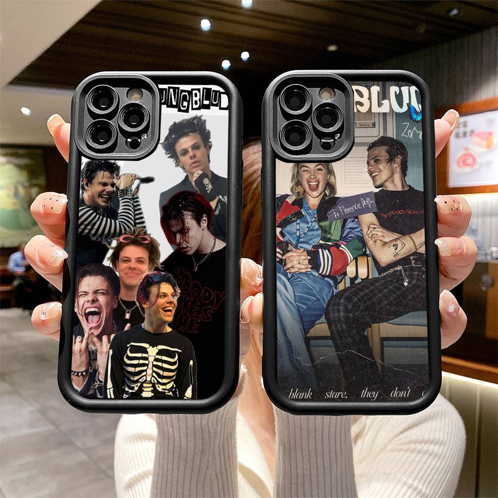 Yungblud Lowlife Для iPhone 17 16 15 14 13 12 11 Pro Max Plus Черный Чехол из ТПУ с Полным Покрытием Ударопрочный