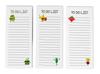 Pack of 3 Magnetic Fridge To-Do List Notepads- Magnetic Memo Pads For Refrigerator- (50 Sheets