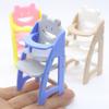 Scene Model Miniature Doll High Chair Multicolor Doll Accessories Miniature Dining Chair  Gift