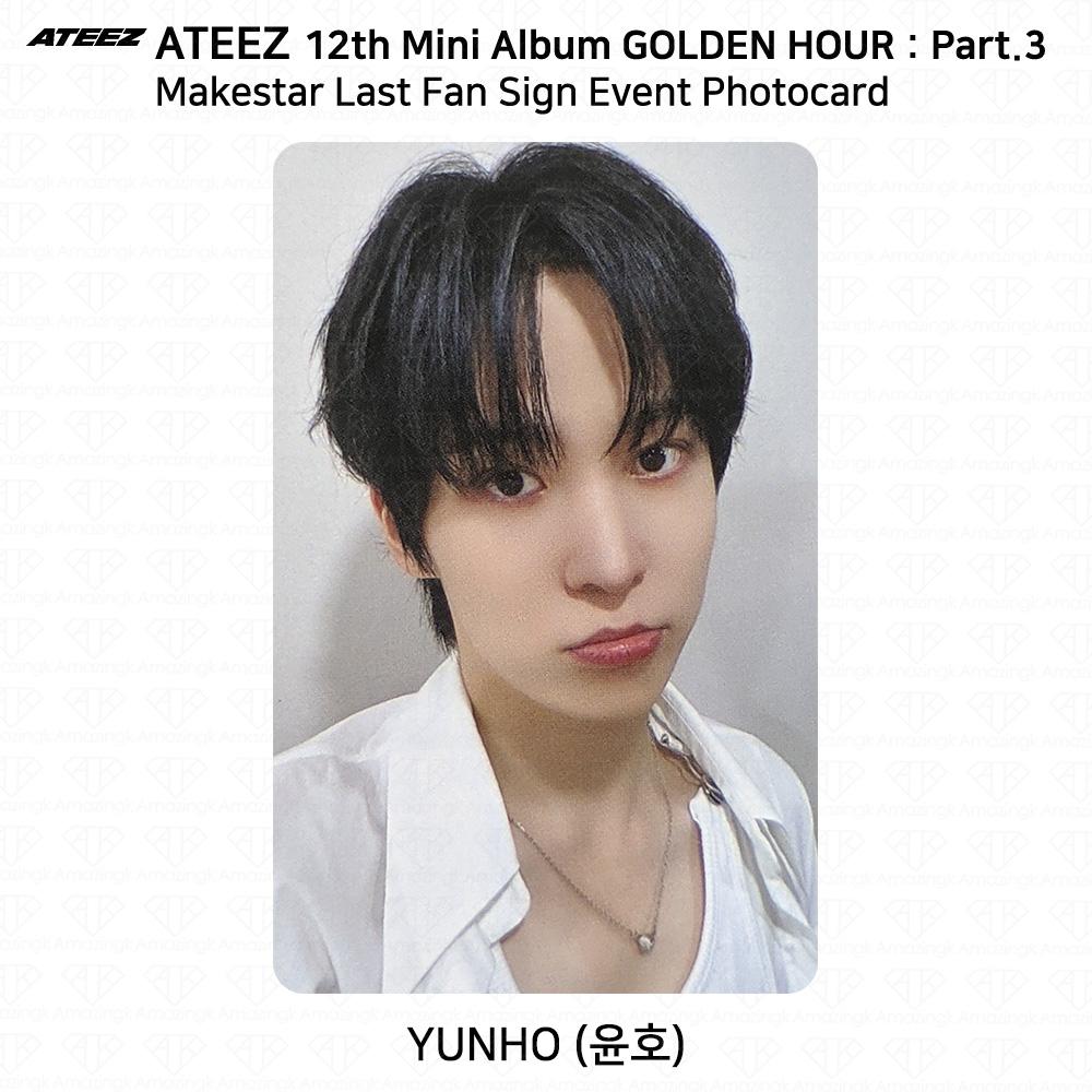 ATEEZ 12-й мини-альбом Golden Hour Part3 MakeStar Последнее фан-автограф мероприятие Фотокарточка