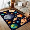 Ковер с мультяшным принтом «Вселенная Планета Земля Солнце» для спальни, гостиной, прикроватный, под диван, напольный коврик, современный домашний декор, ковер для зонирования