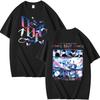 Футболка Stray Kids Do It Album, Градиентный рисунок бабочки спереди и сзади, Принт участника в аниме-стиле, Футболка для фаната K‑pop