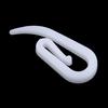 100pcs White Curtain Hooks Plastic Curtain Rings with Hooks for Hanging Window Treatment Accessorie
