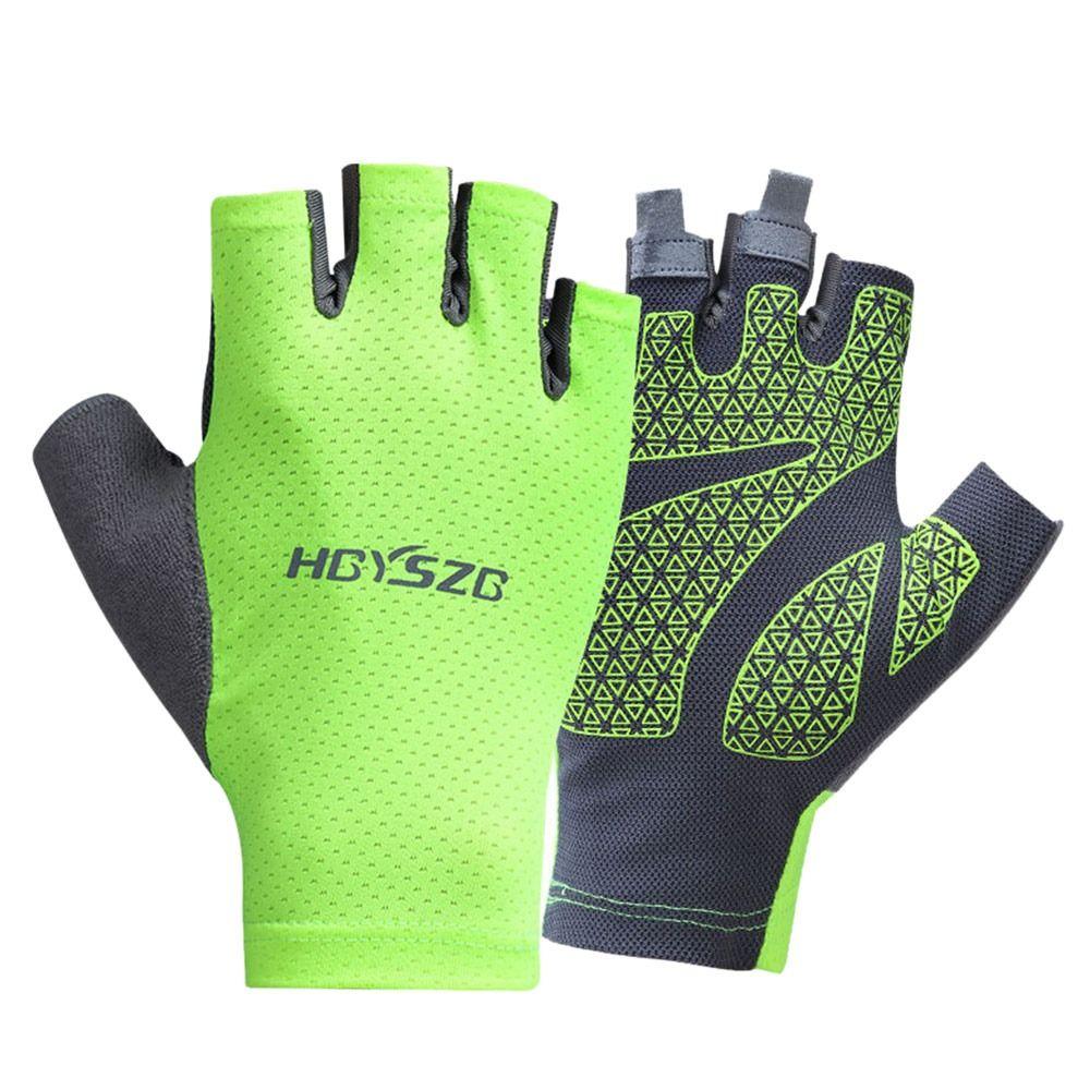 Велосипедное снаряжение Перчатки Ice Silk Рукавицы для вождения и рыбалки Перчатки для езды на велосипеде Рукавицы с полупальцами