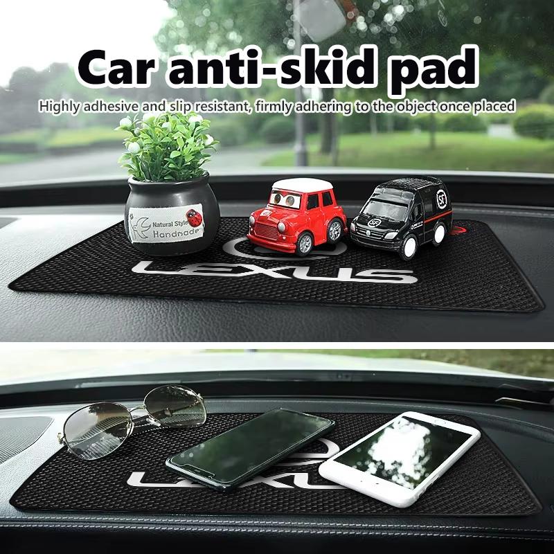 YOM1 For Lexus PVC Car Dashboard Sticky Non Slip Mat Phone Holder Anti-Slip Silicone Mat CT ES GS NX IS250 RX350 IS200 LX570 UX250h