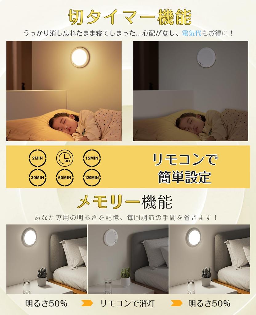 Светодиодный светильник с датчиком движения для помещений, перезаряжаемый через Type-C, с регулировкой яркости и цвета, компактный, 12 Вт, 2000 лм, 5-уровневый таймер, функция памяти,