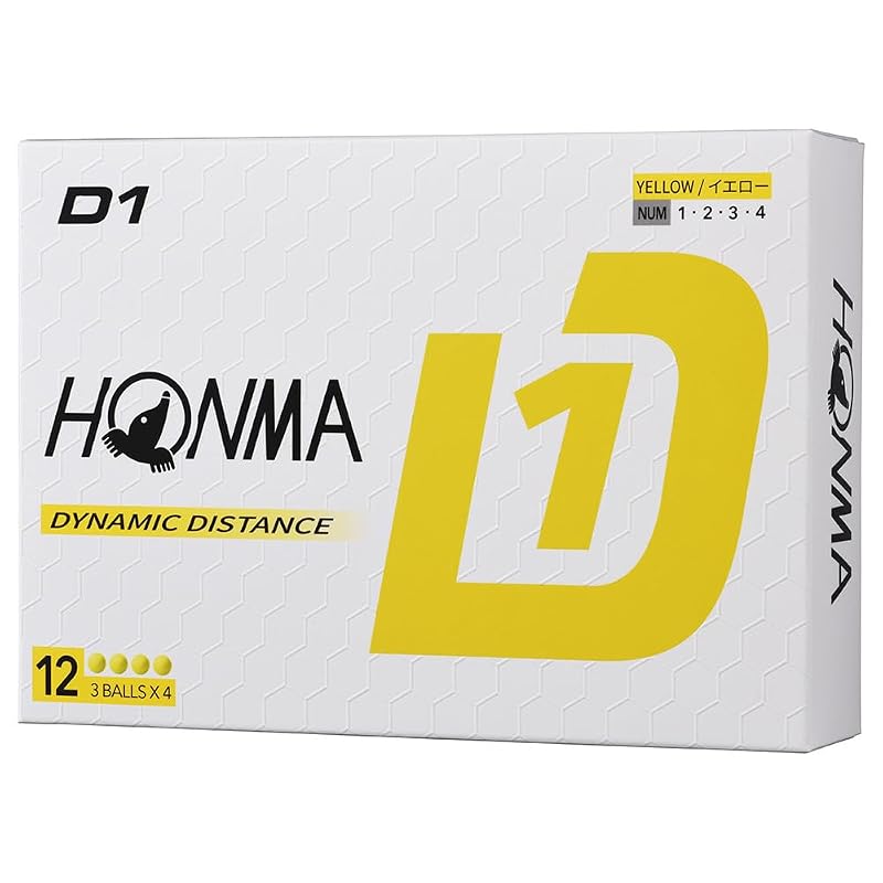 HONMA 2024 Honma D1 BT2401 Желтый (1 дюжина, 12 штук)
