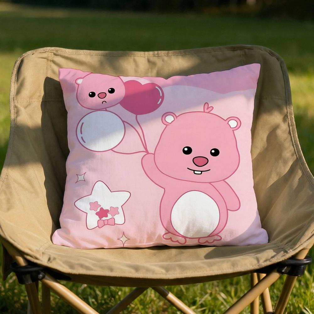Custom Zanmang LLoopy Throw Cushion Cover Soft Reversible Durable Pillow Cover MultiScene Use for Home Car Daily Comfort