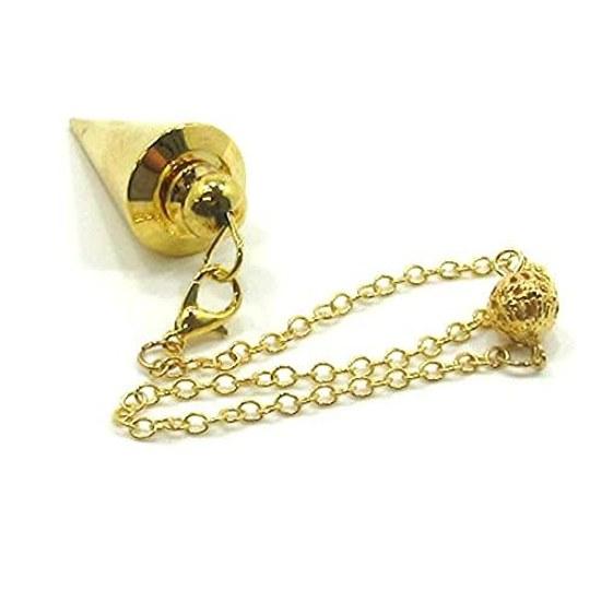 PendulumFortune TellingDowsingHoochHealingSpiritualGold Metal ConeGood Luck ItemGoods