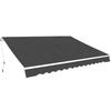 VidaXL Manual Folding Awning 350 Cm Anthracite