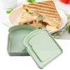 Bento Box with Lid Moisture-proof Easy Clean Toast Shape Portable Sandwich Food Storage Case Daily Use