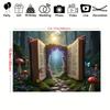 Фон в стиле фэнтези-книги, Фотофон с изображением волшебной лесной тропы