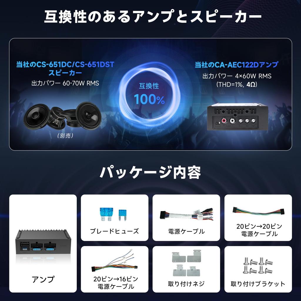 ATOTOZONE Class D TI TPA3221 Car 2 Ом 108 дБ Низкий Высокий Для ATOTOZONE Специальный Стерео Усилитель CA-AEC122D, Каналы, 2/4 Стабильный, Вход 7 В-30 В, SNR,