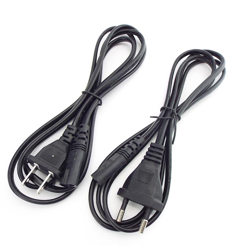 2-контактный разъем провода, разъем кабеля питания, электрическая линия, удлинитель адаптера переменного тока длиной 1,4 м, 2 фута