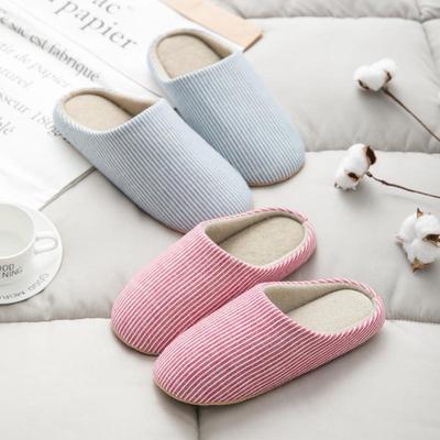 U-Tone Японские бесшумные хлопковые тапочки с мягкой подошвой для мужчин и женщин