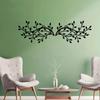 2-Piece Elegant Metal Tree Leaf Wall Decor - Stylish Indoor and Outdoor Art | Ideal for Living Room, Office, and Home Decor